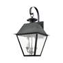 6_Mansfield 23 1/2" High Charcoal 3-Light Outdoor Wall Lantern more views