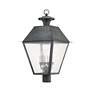 3_Mansfield 27 1/2" High Charcoal 4-Light Outdoor Post Light more views