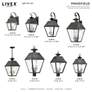 4_Mansfield 27 1/2" High Charcoal 4-Light Outdoor Post Light more views