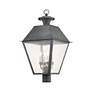 5_Mansfield 27 1/2" High Charcoal 4-Light Outdoor Post Light more views