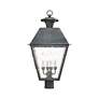 7_Mansfield 27 1/2" High Charcoal 4-Light Outdoor Post Light more views