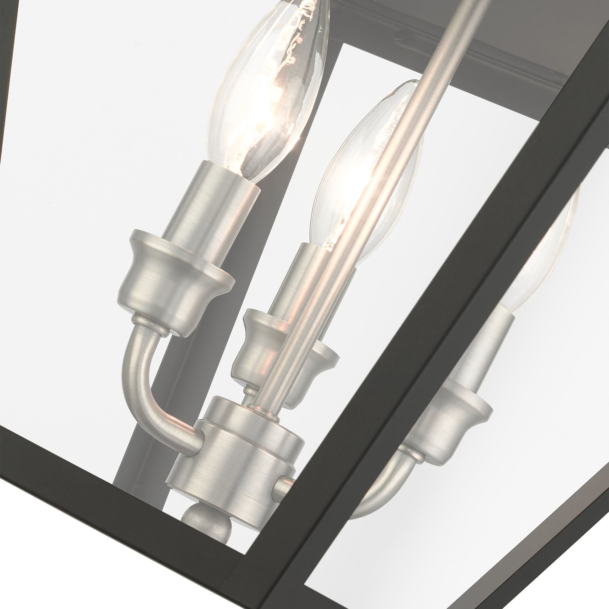 Mansfield 3 Light Black Outdoor Pendant Lantern