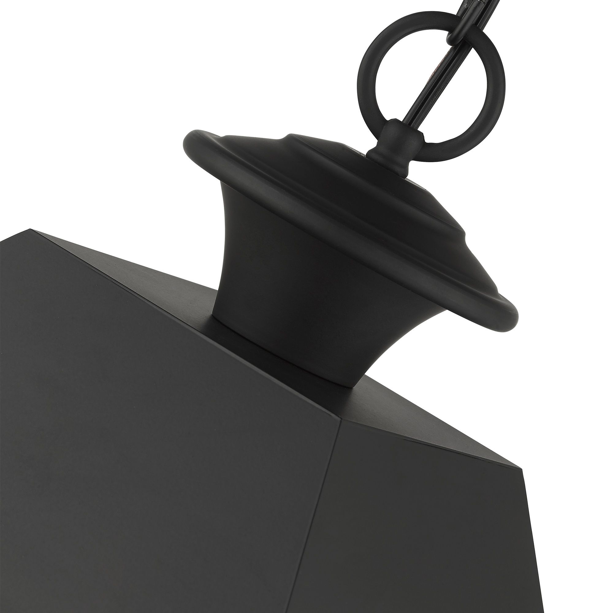 Mansfield 3 Light Black Outdoor Pendant Lantern