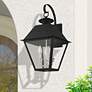 Thumbnail1 of Mansfield 3 Light Black Outdoor Wall Lantern