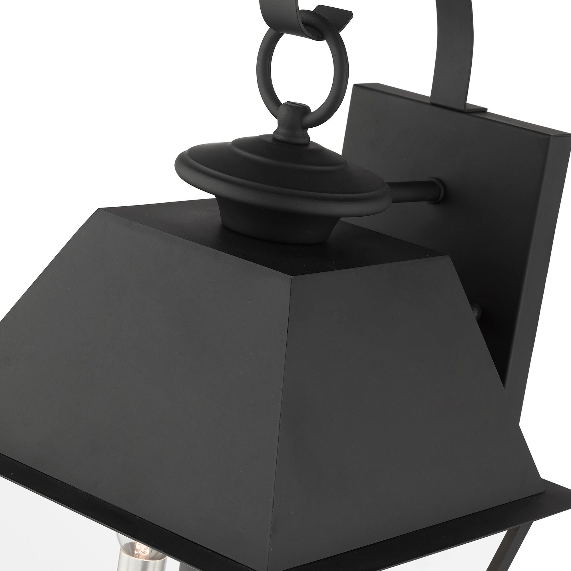 Mansfield 3 Light Black Outdoor Wall Lantern