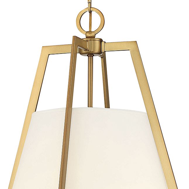 Image 2 Mansfield 3-Light Pendant in Warm Brass more views