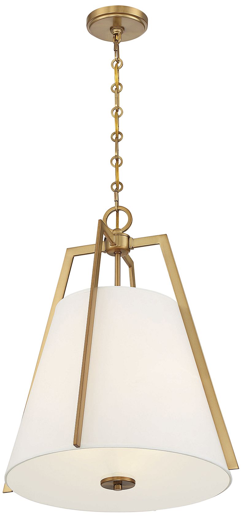 Image 5 Mansfield 3-Light Pendant in Warm Brass more views