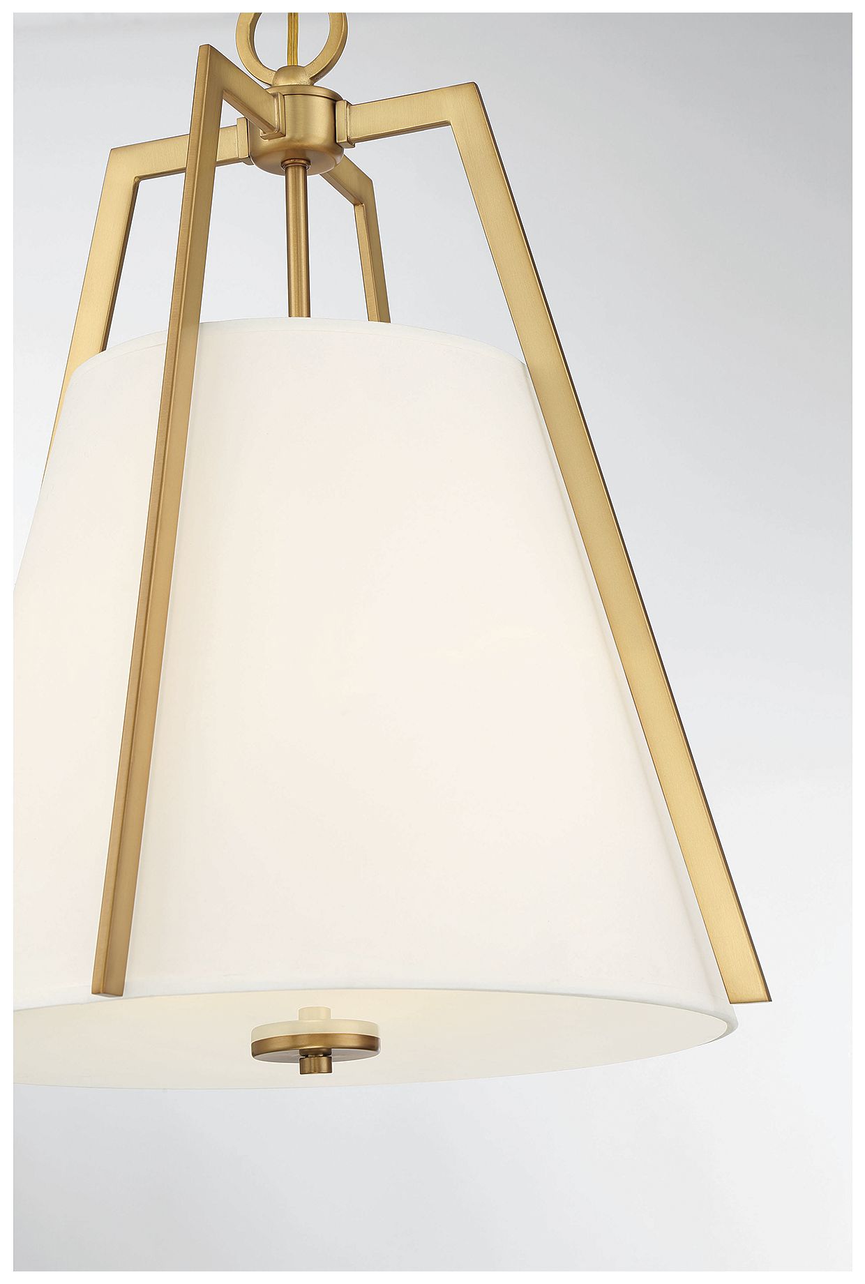 Image 6 Mansfield 3-Light Pendant in Warm Brass more views