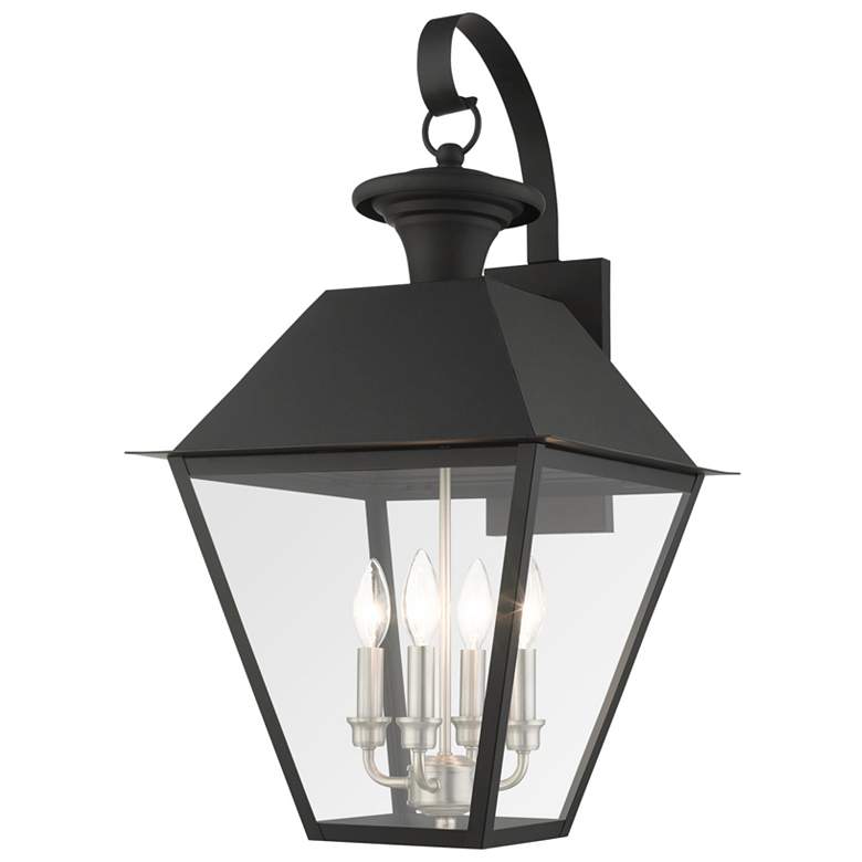 Image 1 Mansfield 4 Light Black Outdoor Wall Lantern