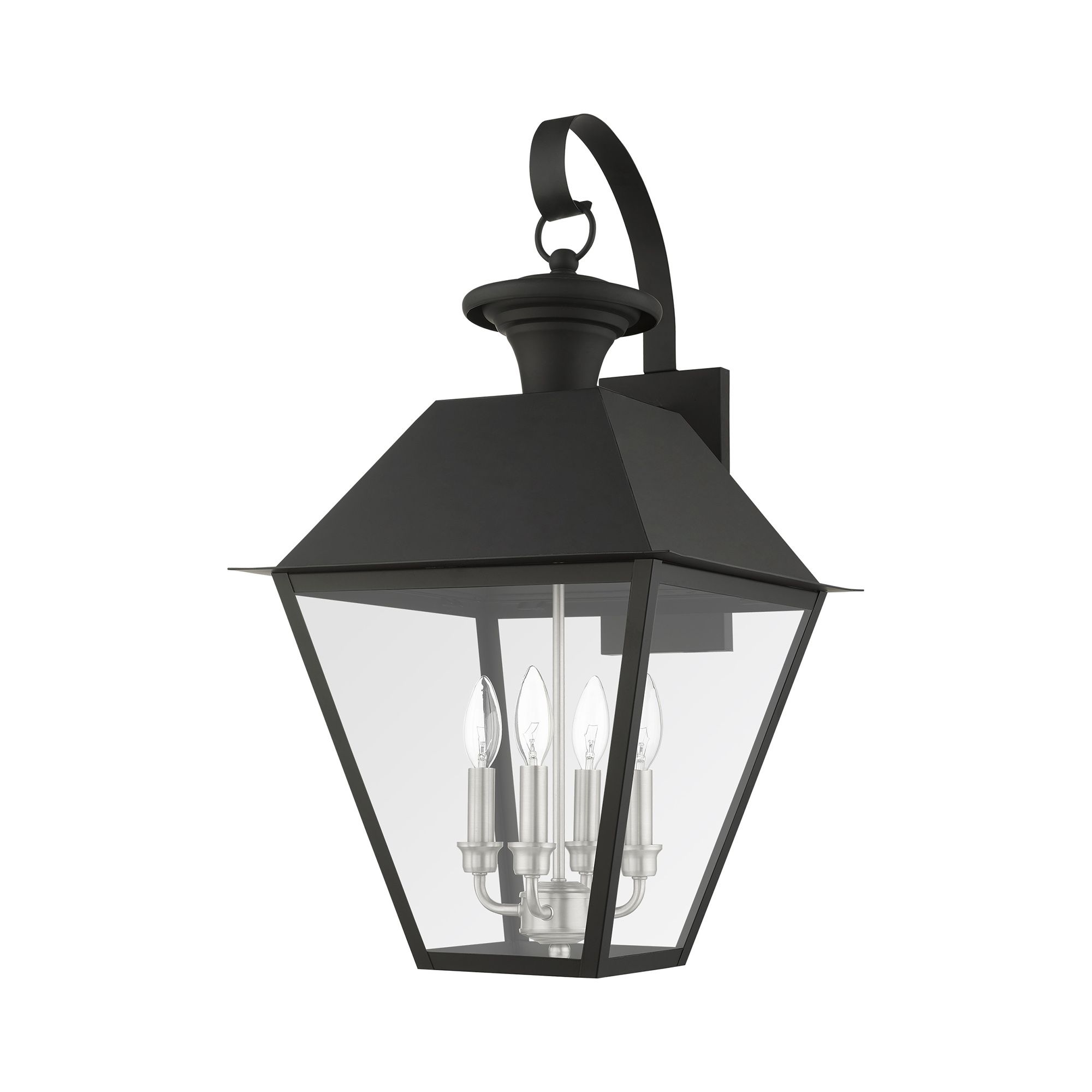 Image 4 Mansfield 4 Light Black Outdoor Wall Lantern more views