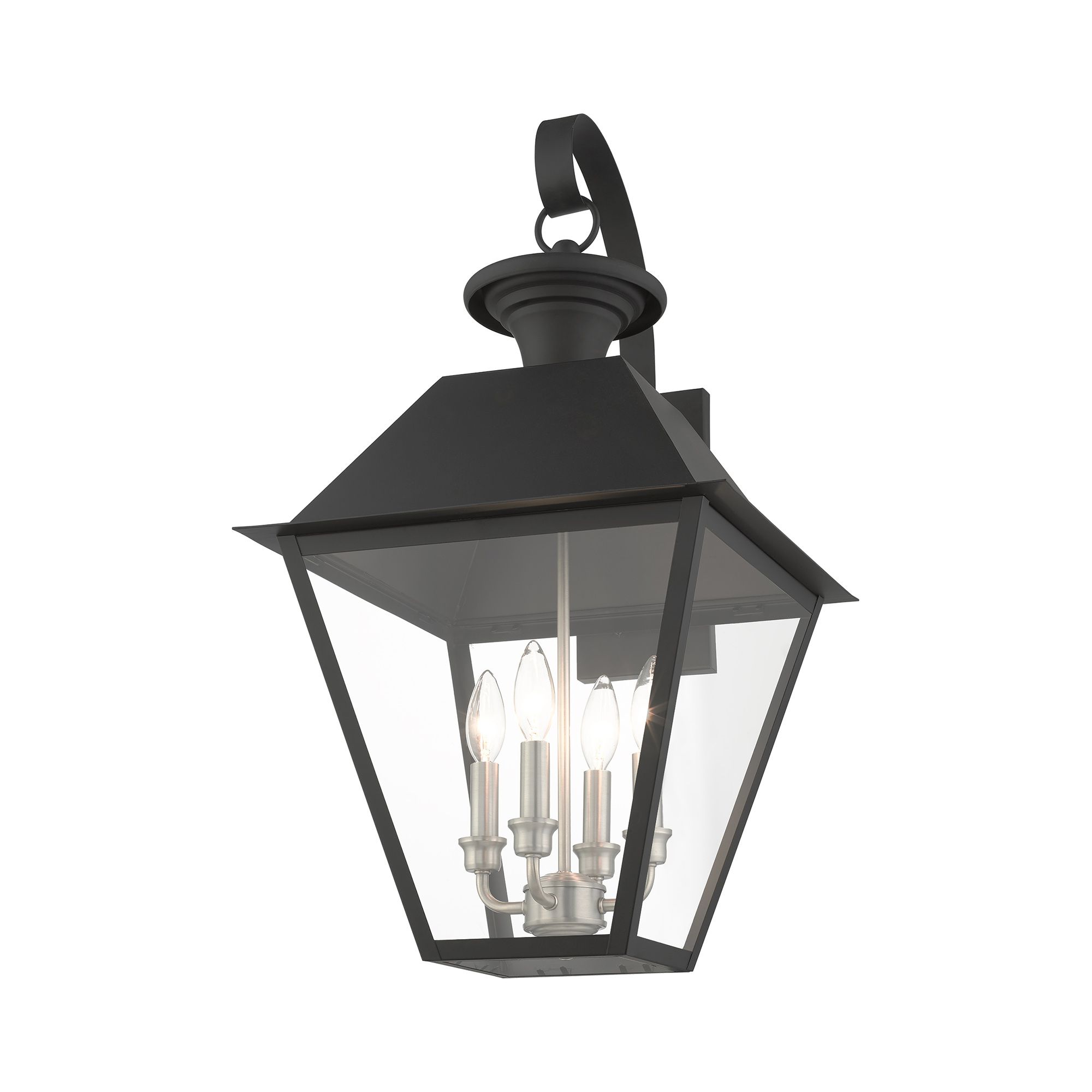 Image 5 Mansfield 4 Light Black Outdoor Wall Lantern more views