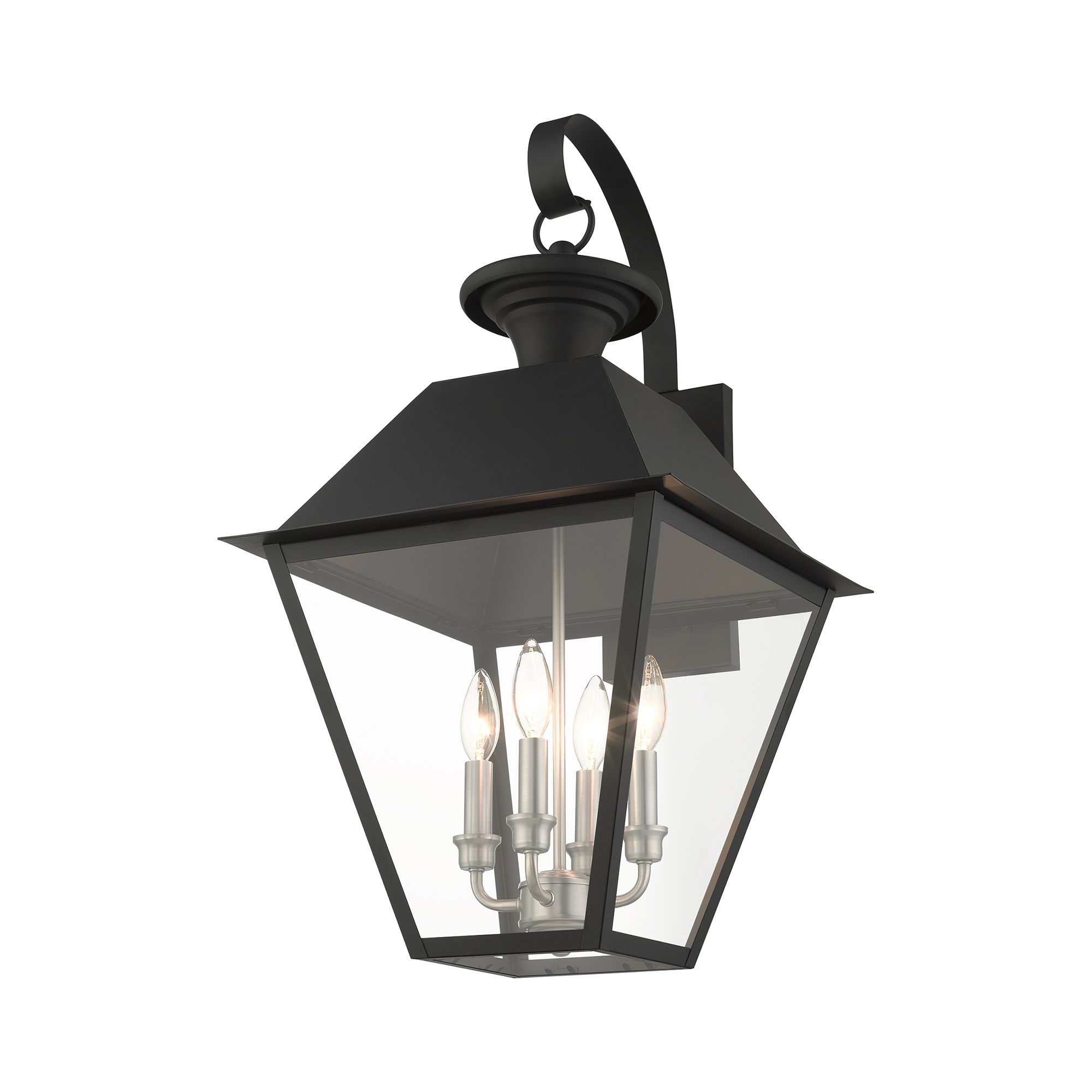 Image 6 Mansfield 4 Light Black Outdoor Wall Lantern more views