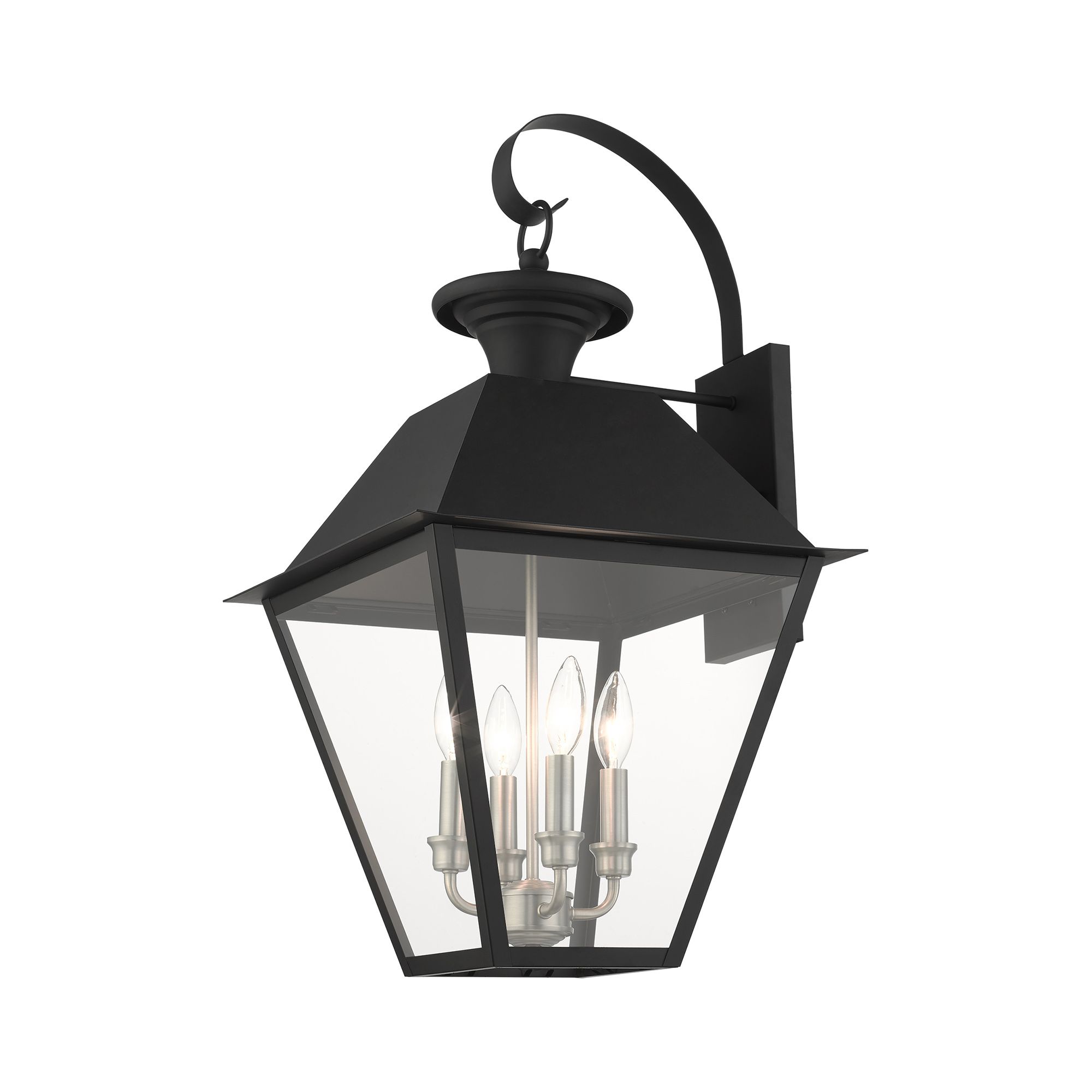 Image 7 Mansfield 4 Light Black Outdoor Wall Lantern more views