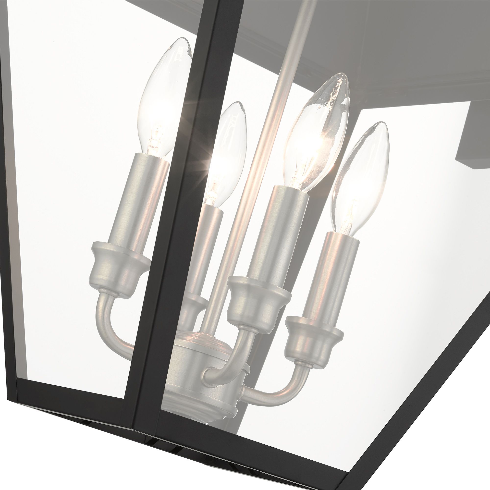 Mansfield 4 Light Black Outdoor Wall Lantern