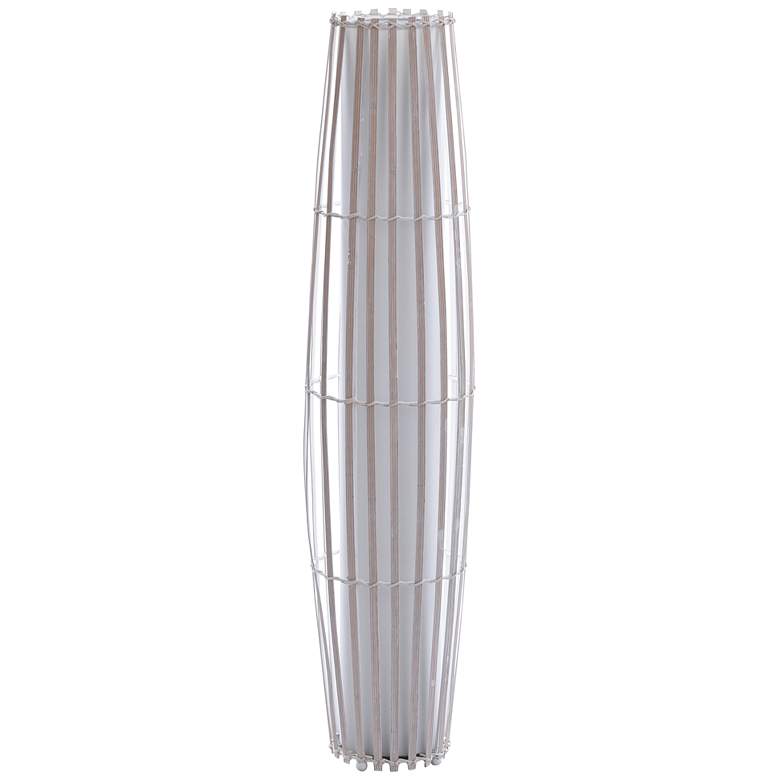 Image 2 Mansfield 40 1/2 inch Natural Rattan Uplight Column Floor Lamp