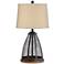 Mansfield Black Metal Mesh Table Lamp