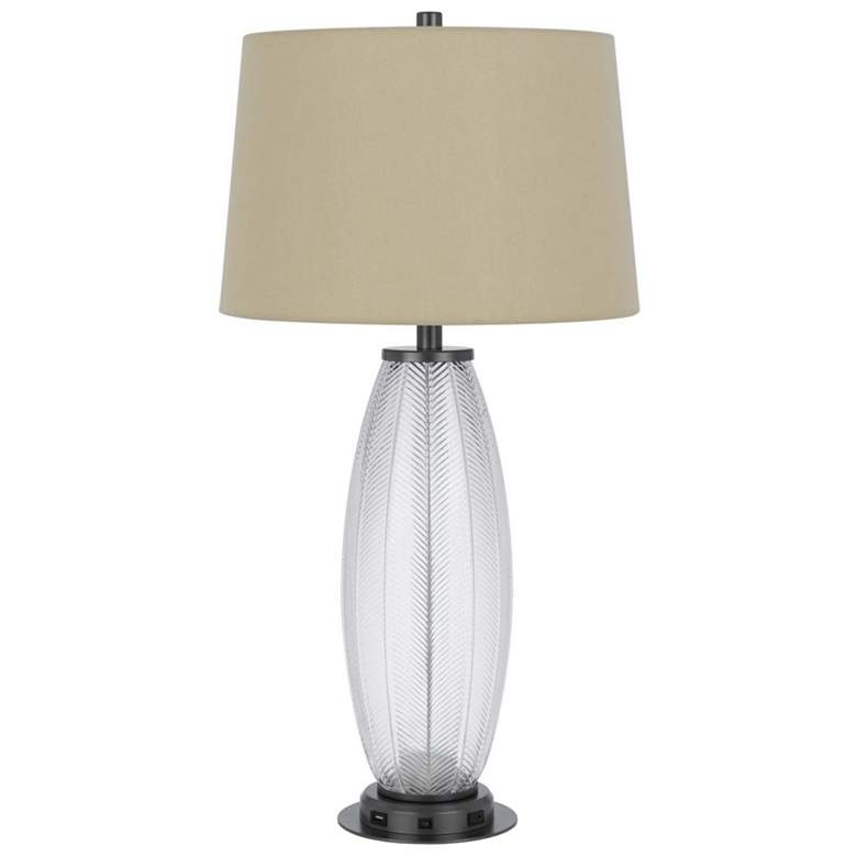 Image 1 Mansfield Glass Table Lamp