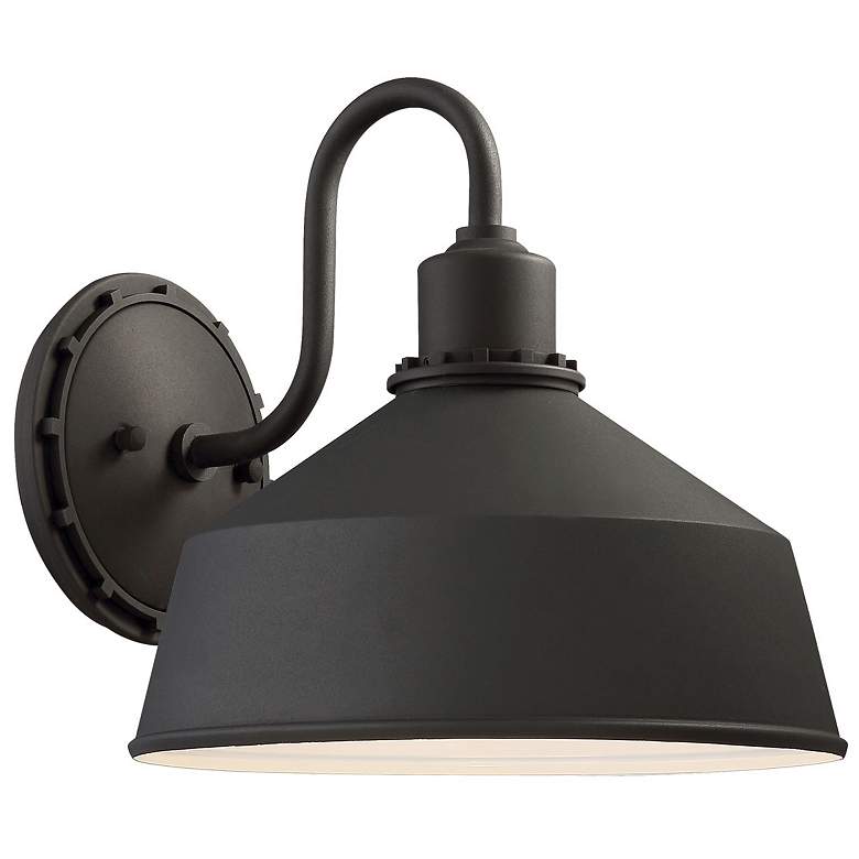 Image 2 Mantiel 10" High Black Outdoor Barn Wall Light