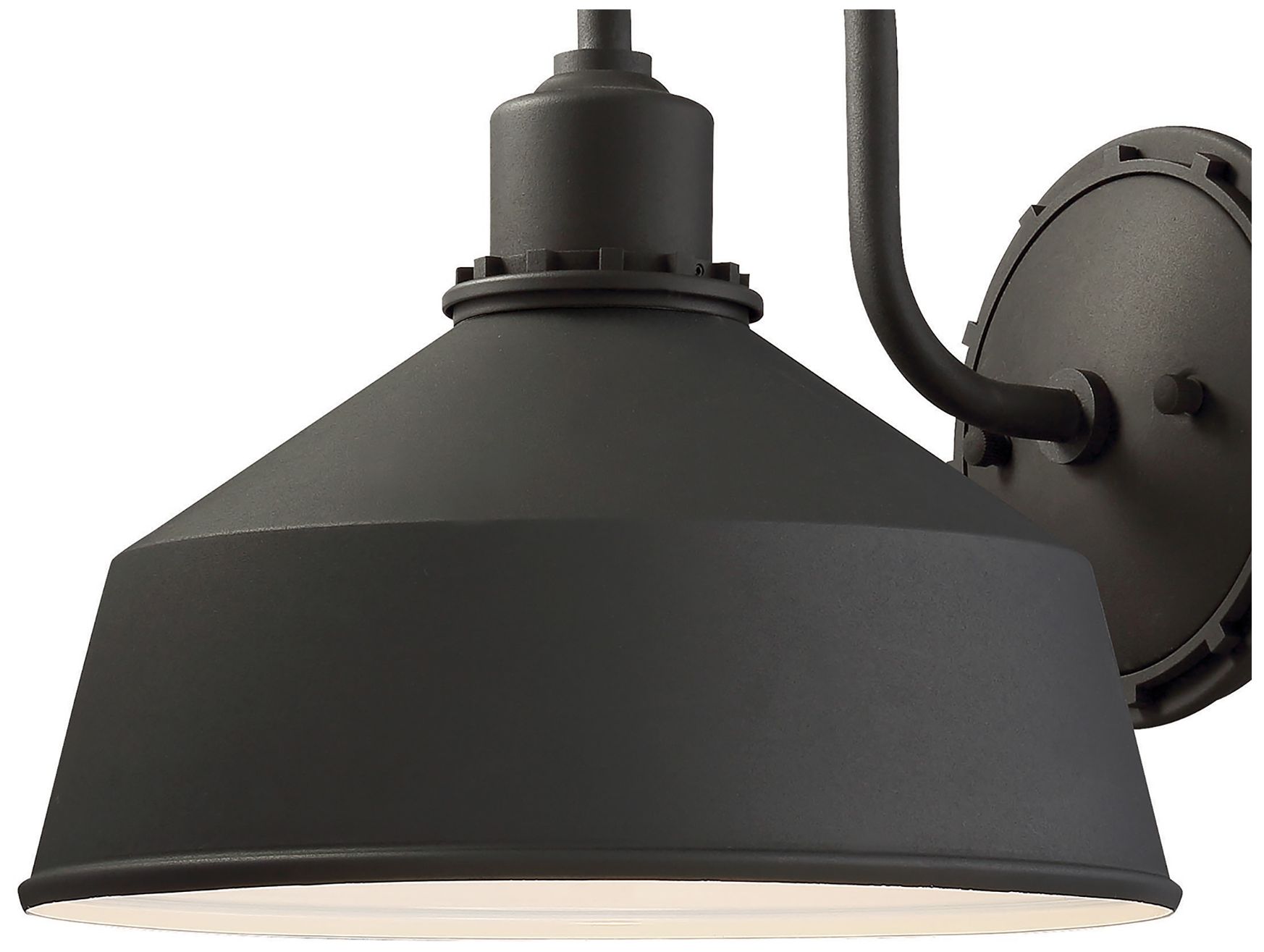 Image 3 Mantiel 10" High Black Outdoor Barn Wall Light more views