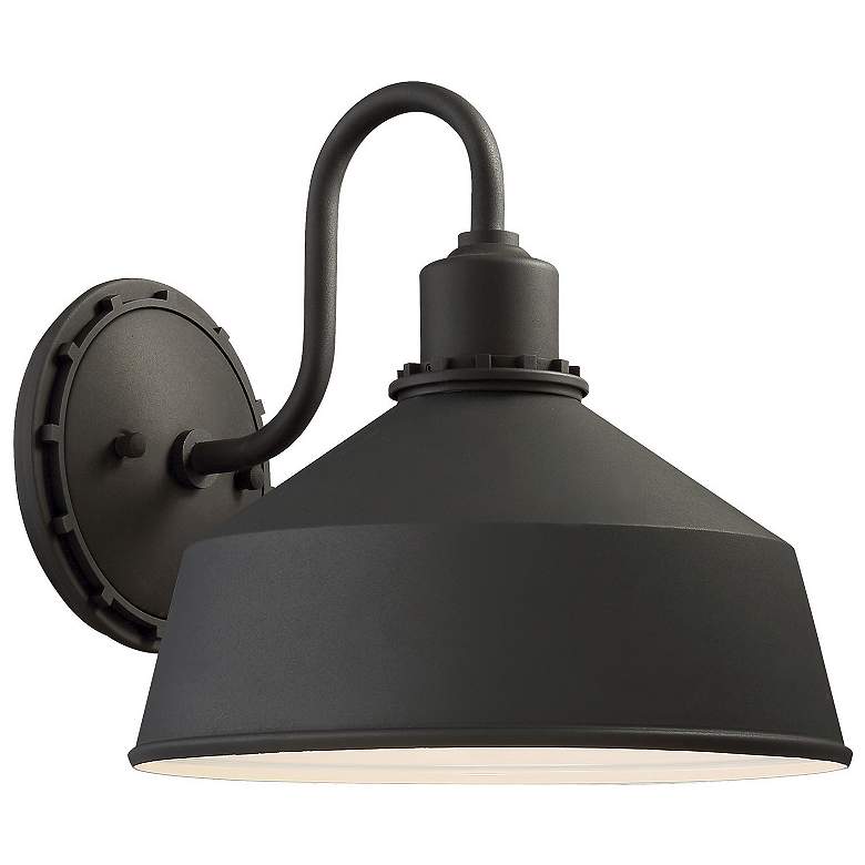 Image 5 Mantiel 10" High Black Outdoor Barn Wall Light more views