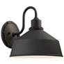 5_Mantiel 10" High Black Outdoor Barn Wall Light more views