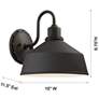6_Mantiel 10" High Black Outdoor Barn Wall Light more views
