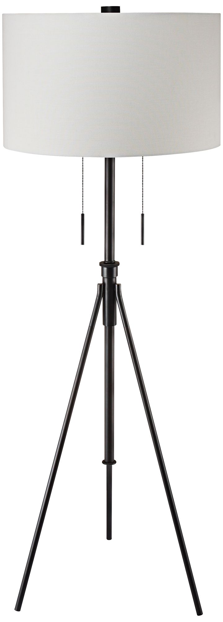 Mantis Adjustable Oil Rubbed Bronze Tripod Floor Lamp