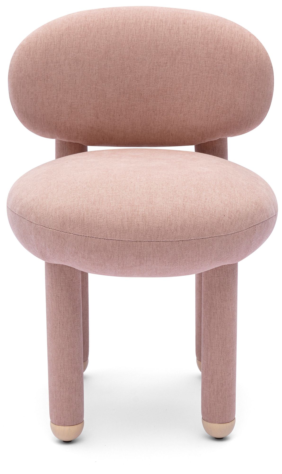 Image 2 Manu Light Pink Performance Chenille Dining Chair more views