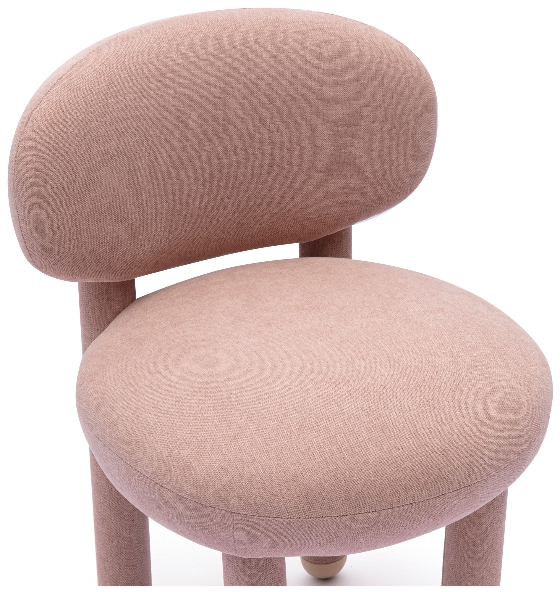 Image 3 Manu Light Pink Performance Chenille Dining Chair more views