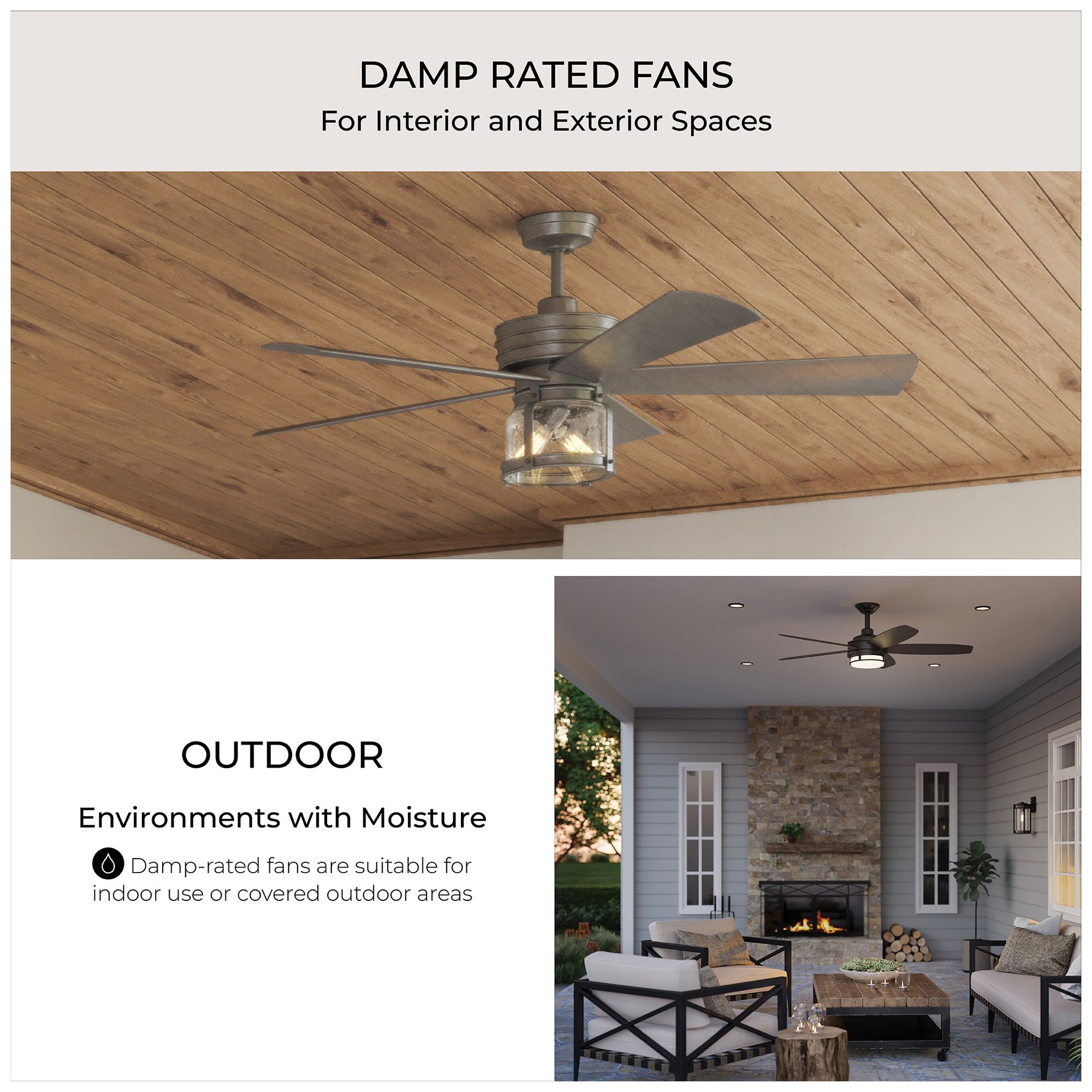Image 7 Manvel Collection 60-Inch Three-Blade DC Motor Ceiling Fan more views