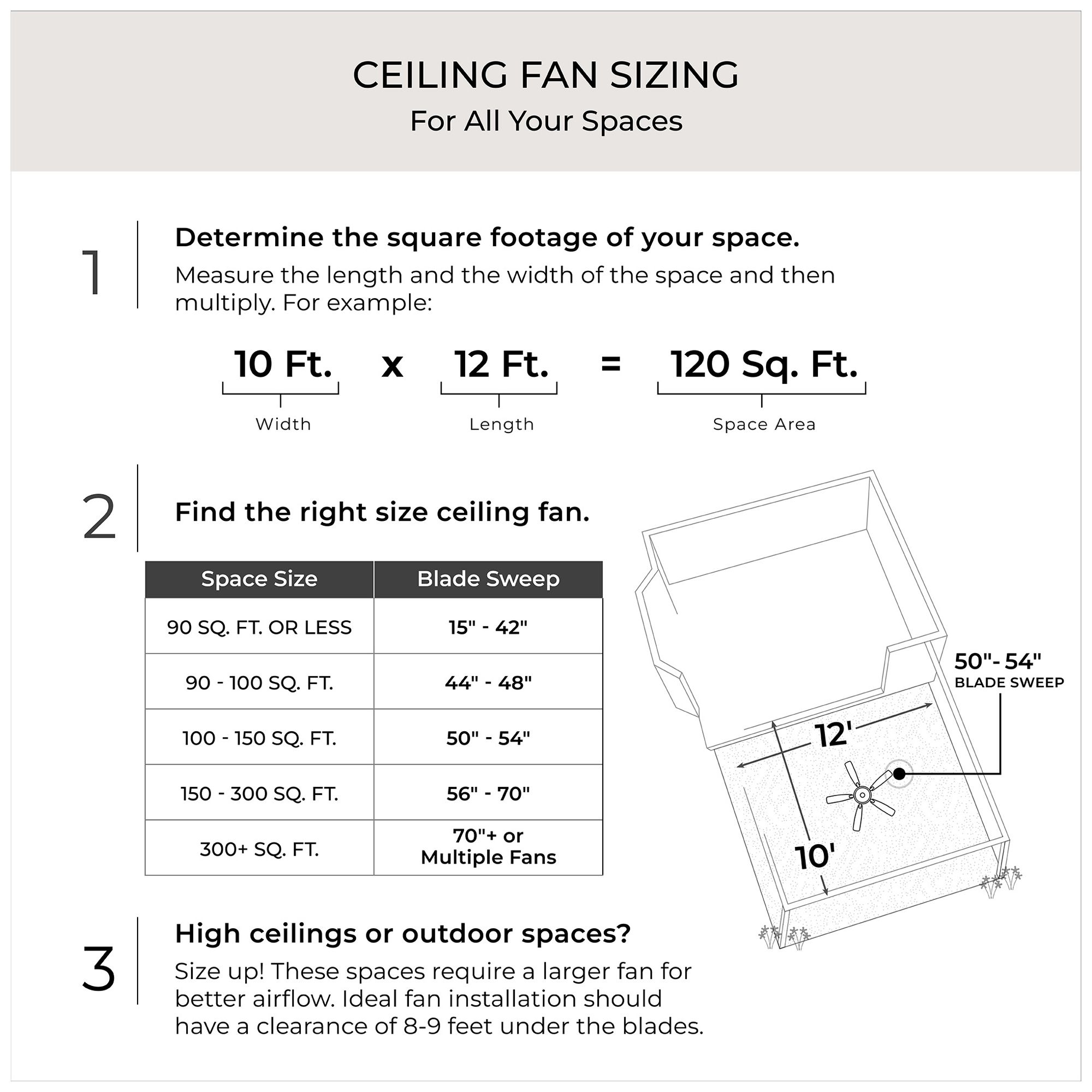 Manvel Collection 60-Inch Three-Blade DC Motor Ceiling Fan