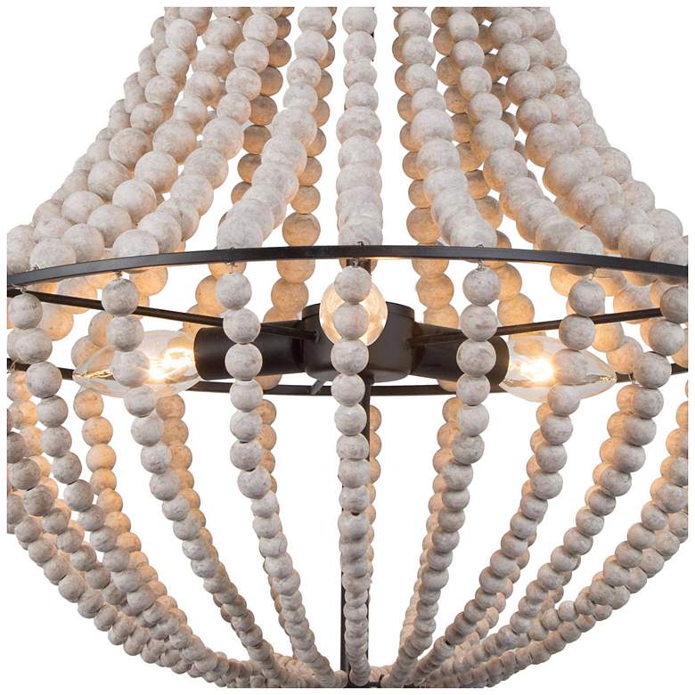 Image 4 Manyougone 3-Light Wood Beads Chandelier more views