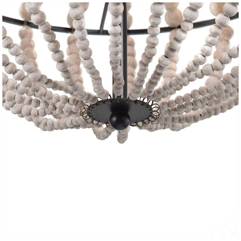 Image 5 Manyougone 3-Light Wood Beads Chandelier more views