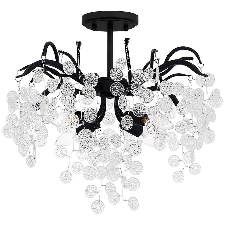 Image 2 Maple 4-Light Earth Black Semi-Flush Mount