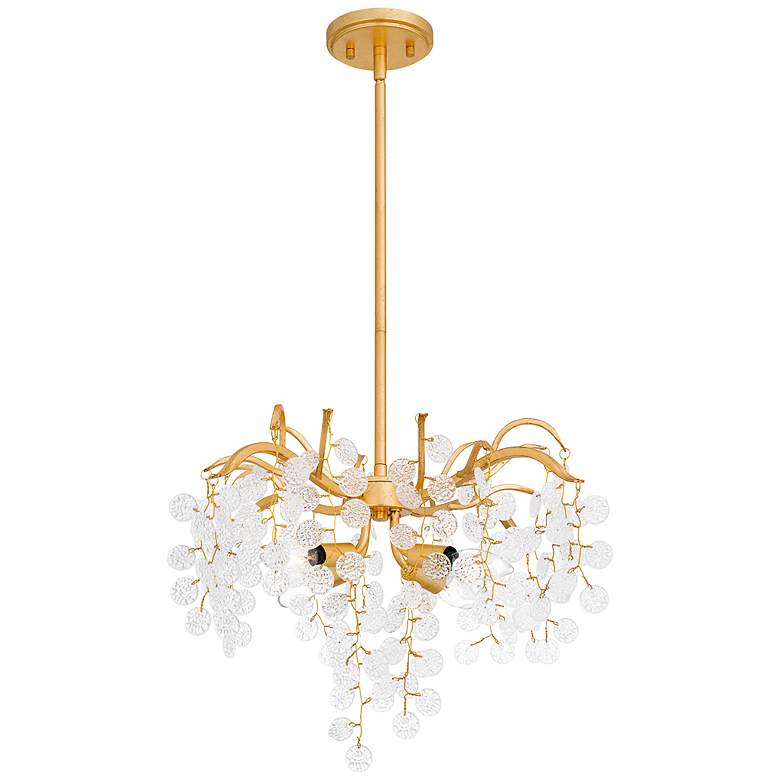 Image 2 Maple 4-Light Gold Leaf Pendant Light