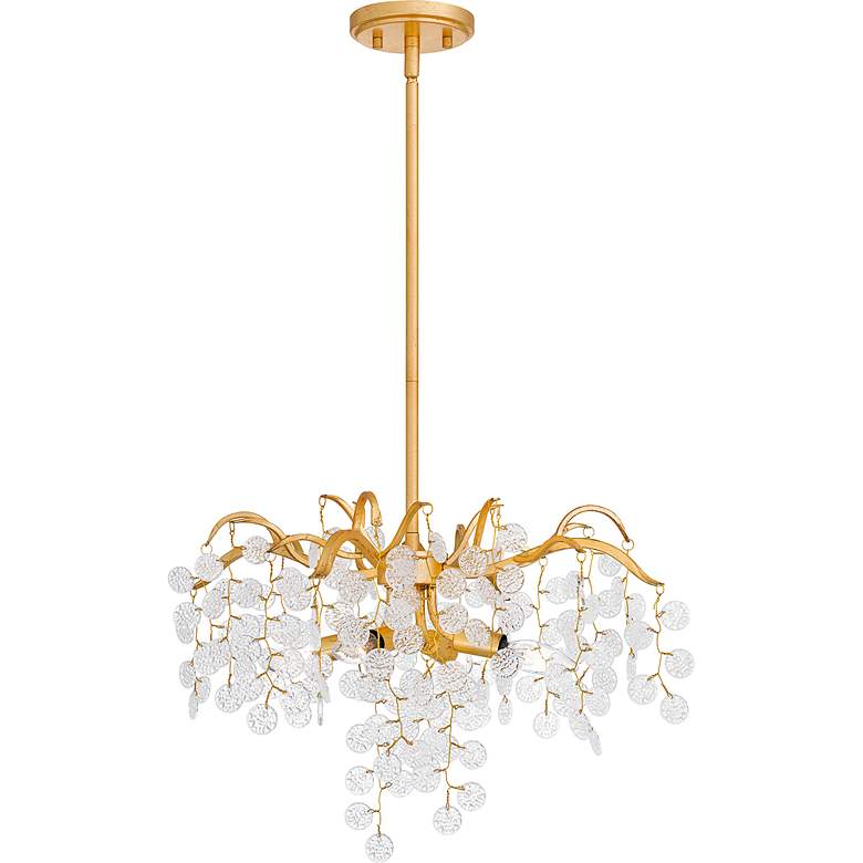 Image 4 Maple 4-Light Gold Leaf Pendant Light more views