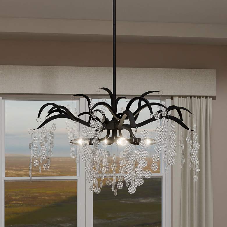 Image 1 Maple 6-Light Earth Black Chandelier