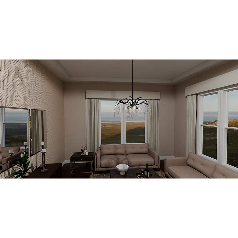 Image 6 Maple 6-Light Earth Black Chandelier more views
