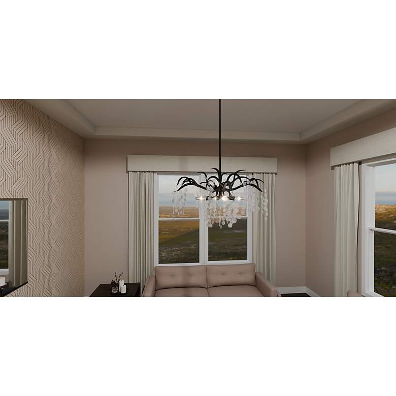 Image 7 Maple 6-Light Earth Black Chandelier more views