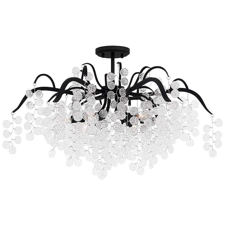 Image 2 Maple 6-Light Earth Black Semi-Flush Mount