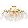2_Maple 6-Light Gold Leaf Semi-Flush Mount