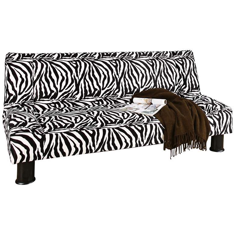 Image 1 Maple Mod Klik Klak Zebra Print Sofa Bed