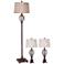 Maple Oil Rubbed Bronze 3-Piece Floor and Table Lamp Set