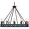 Mar Vista Jessa 29 1/2" Wide Bronze Wagon Wheel Chandelier