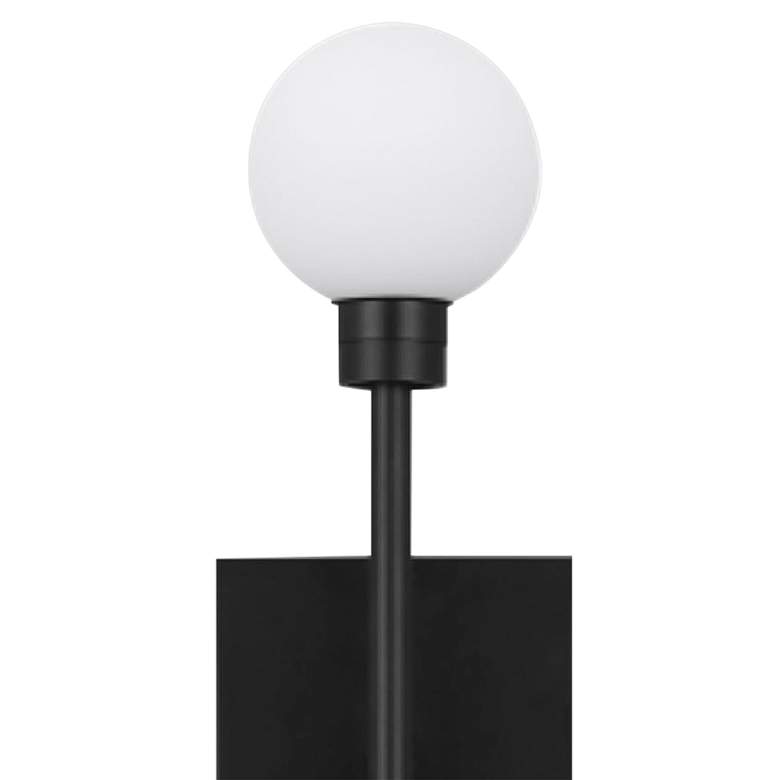 Image 3 Mara 20 1/4" High Matte Black 2-Light LED Wall Sconce more views