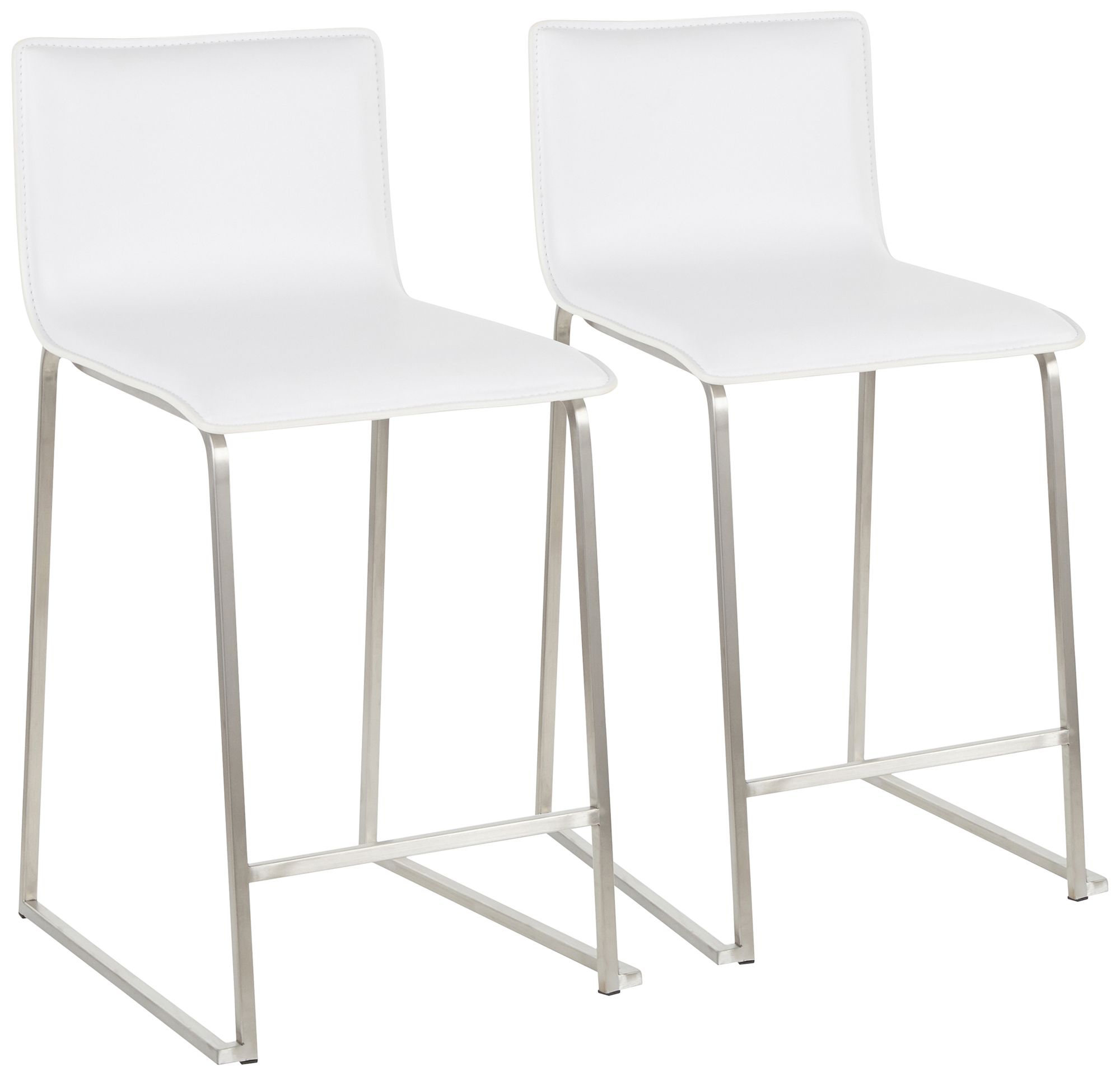 White plastic best sale counter stools