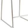 Mara 24 1/2" White and Steel Counter Stools Set of 2 in scene