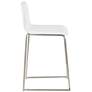 Mara 24 1/2" White and Steel Counter Stools Set of 2 in scene