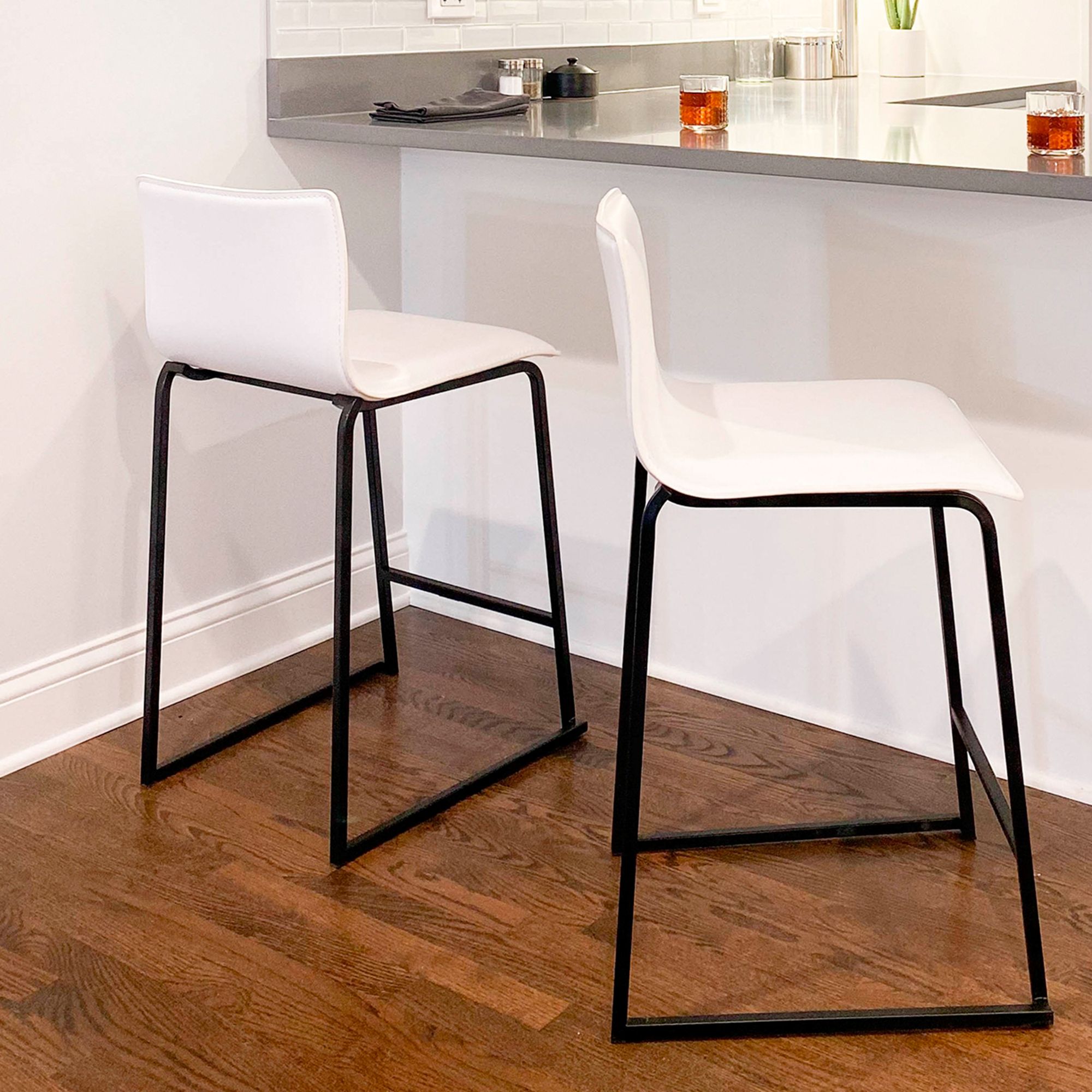 24 leather counter deals stools