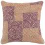 Mara Berry and Orange 22" Square Decorative Pillow